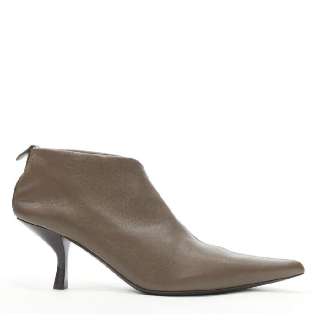 The Row Pointy Curved Heel Booties